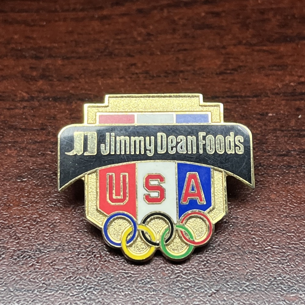 1996 Atlanta Olympics Jimmy Dean Foods Sponsor Team USA Lapel Hat Pin